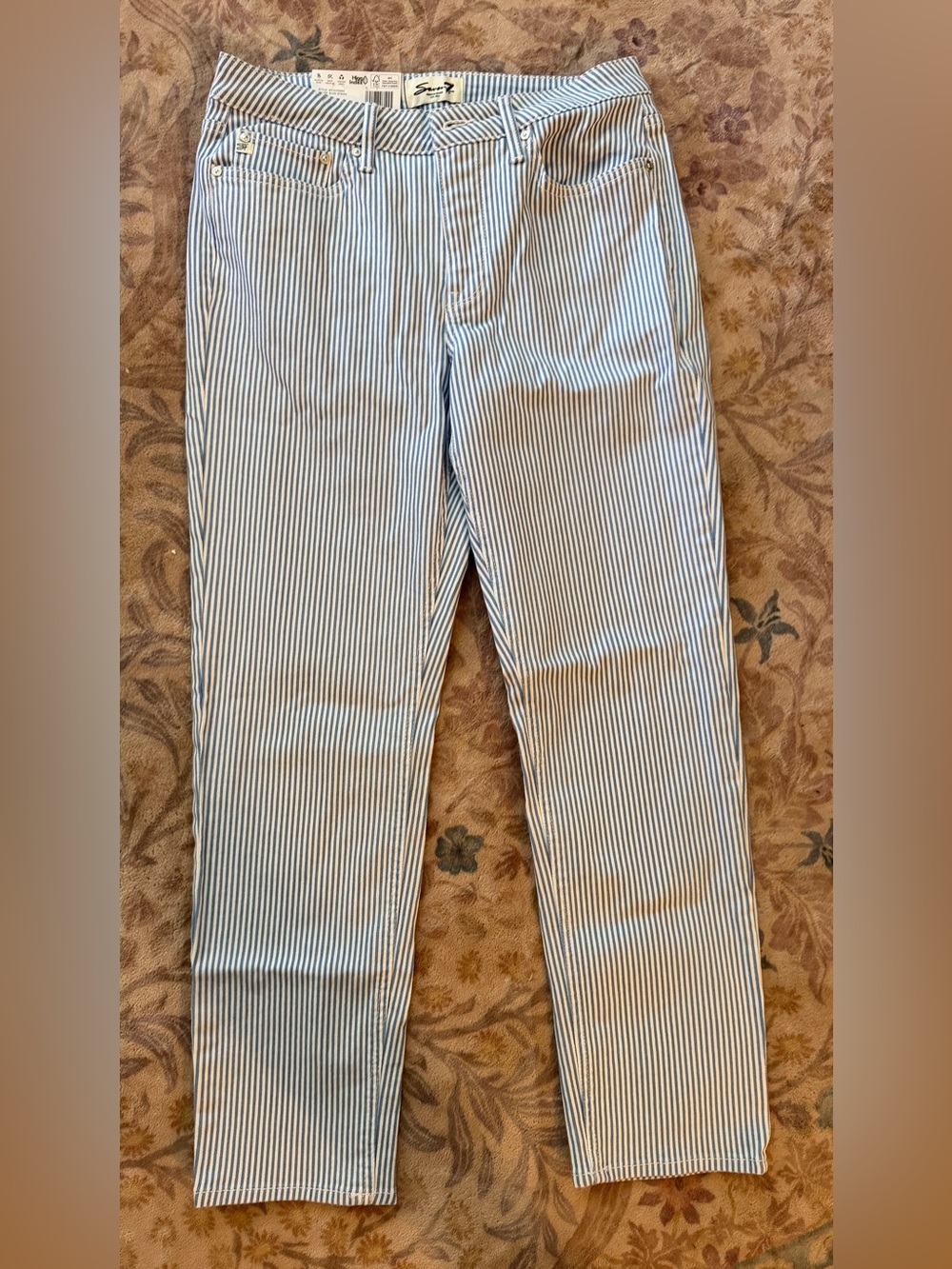 Seven Jeans Pinstriped Jeans